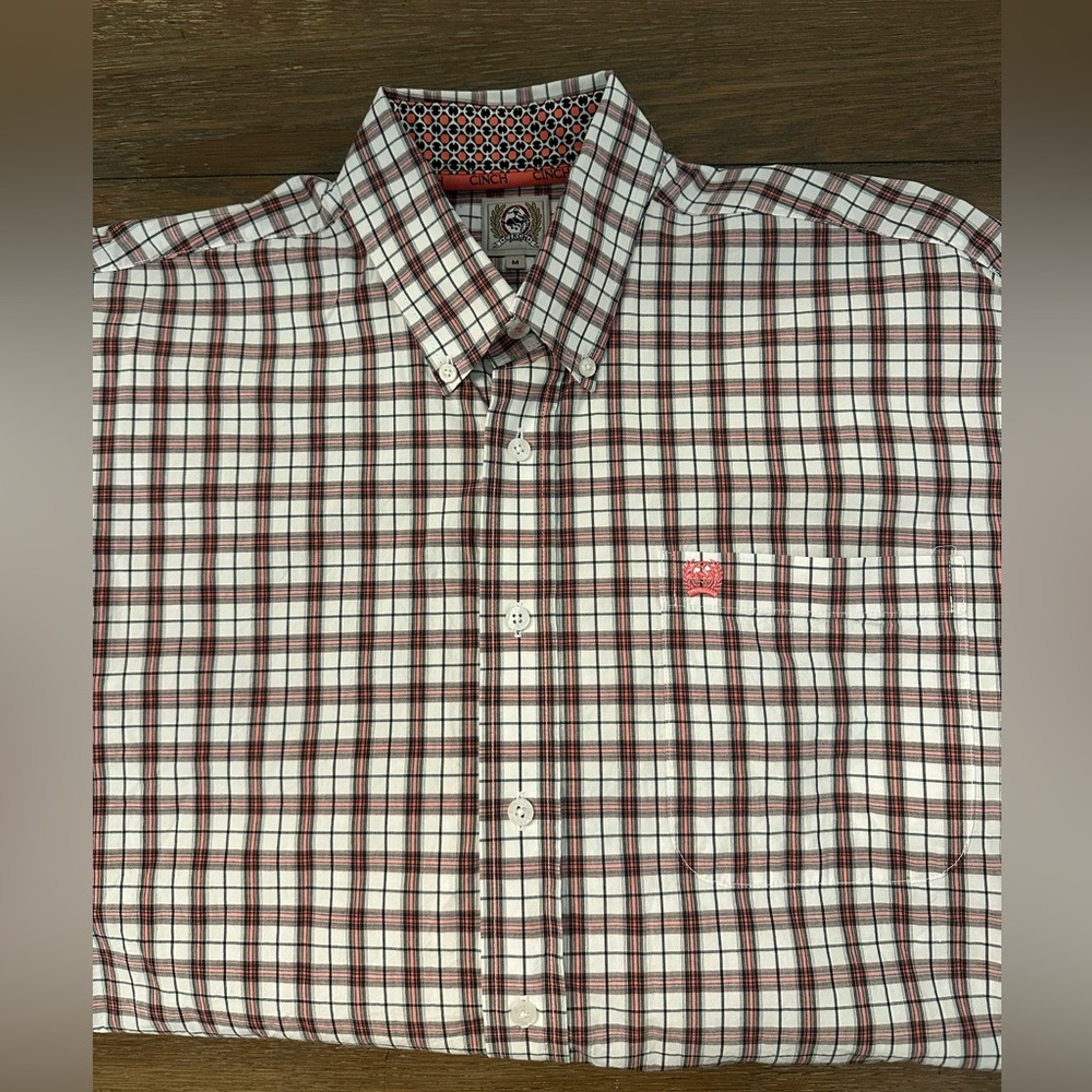 Cinch‎ Long Sleeve Button Up Shirt Size M